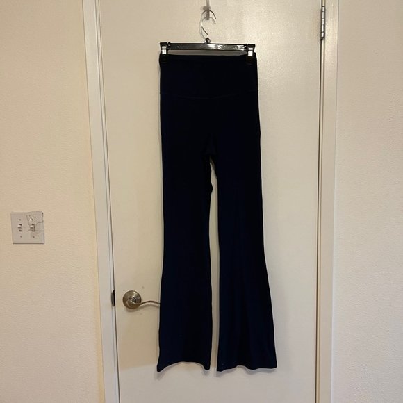 Lululemon High Rise Groove Flared Pants Nulu True Navy 4 - Picture 2 of 9